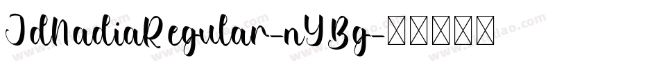 JdNadiaRegular-nYBg字体转换