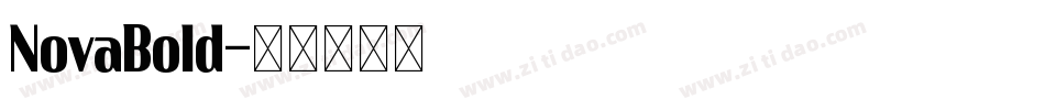 NovaBold字体转换