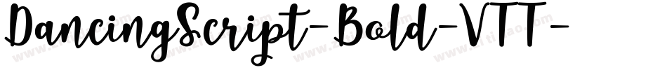DancingScript-Bold-VTT字体转换