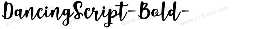 DancingScript-Bold字体转换