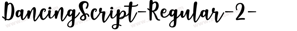 DancingScript-Regular-2字体转换