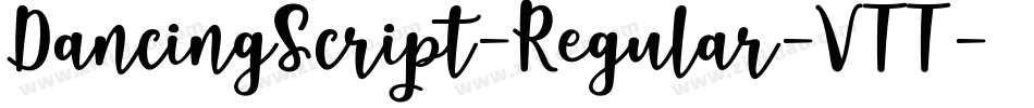 DancingScript-Regular-VTT字体转换