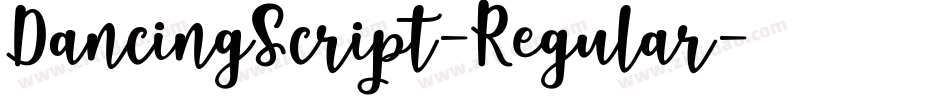 DancingScript-Regular字体转换