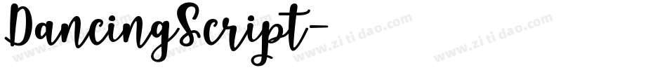 DancingScript字体转换