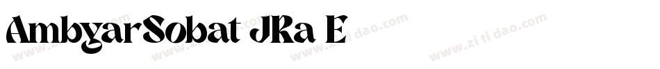 AmbyarSobat-JRa3E字体转换