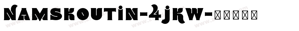 Namskoutin-4jKW字体转换