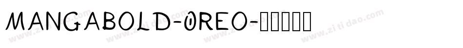 MangaBold-0rEo字体转换