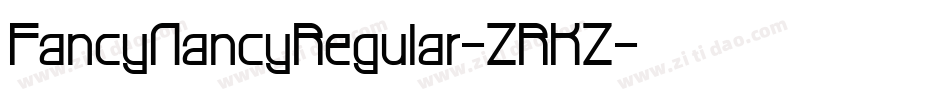 FancyNancyRegular-ZRKZ字体转换