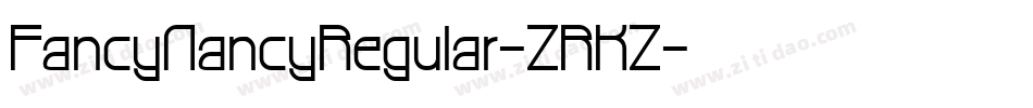 FancyNancyRegular-ZRKZ字体转换