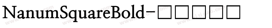 NanumSquareBold字体转换