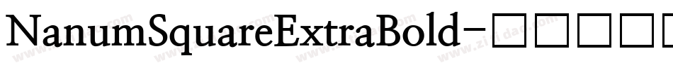 NanumSquareExtraBold字体转换