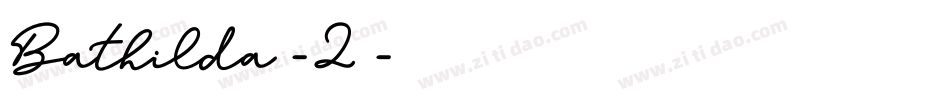 Bathilda-2字体转换
