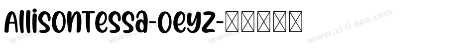 AllisonTessa-0eYz字体转换