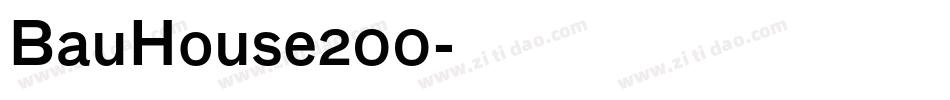 BauHouse200字体转换