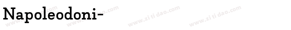 Napoleodoni字体转换