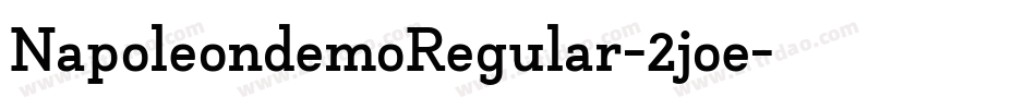 NapoleondemoRegular-2joe字体转换