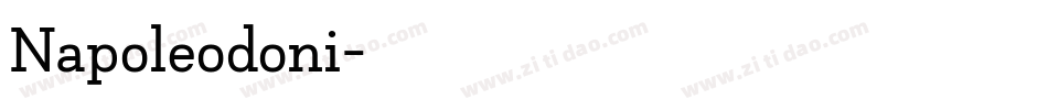 Napoleodoni字体转换