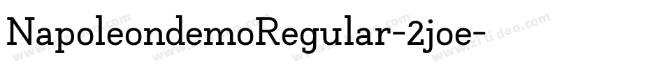 NapoleondemoRegular-2joe字体转换