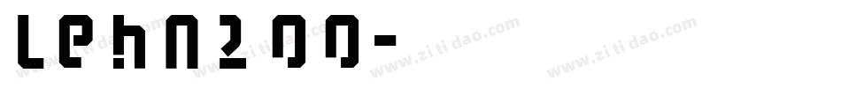 LEHN200字体转换