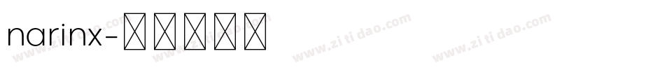 narinx字体转换