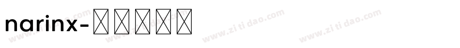 narinx字体转换