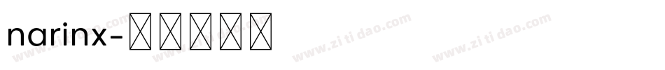 narinx字体转换