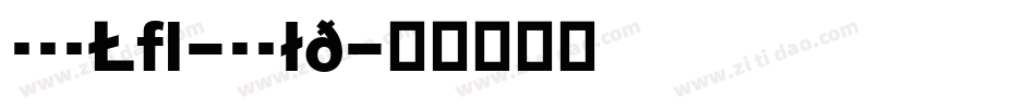 BauLF-Bold字体转换