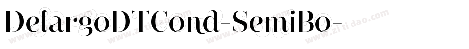 DelargoDTCond-SemiBo字体转换