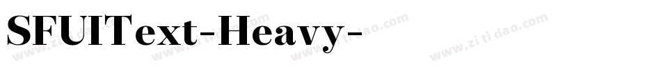 SFUIText-Heavy字体转换