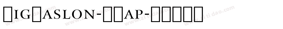 BigCaslon-SCap字体转换