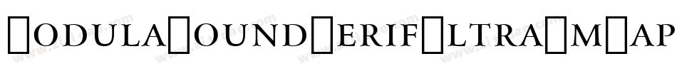 ModulaRoundSerifUltraSmCap字体转换