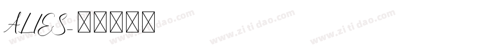ALIES字体转换