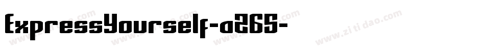 ExpressYourself-aZ65字体转换