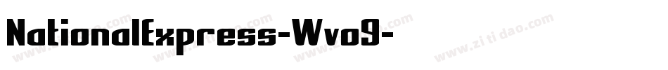 NationalExpress-Wvo9字体转换