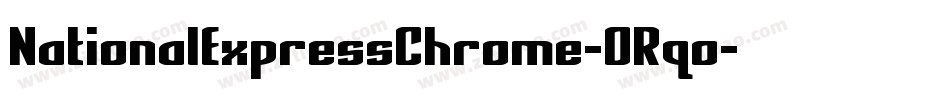 NationalExpressChrome-ORqo字体转换