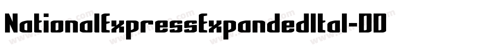 NationalExpressExpandedItal-DDJx字体转换