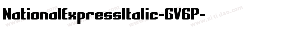 NationalExpressItalic-GV6P字体转换