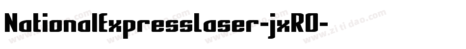 NationalExpressLaser-jxRO字体转换