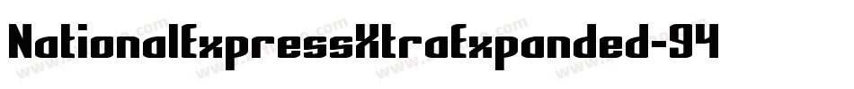 NationalExpressXtraExpanded-946j字体转换