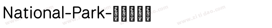 National-Park字体转换