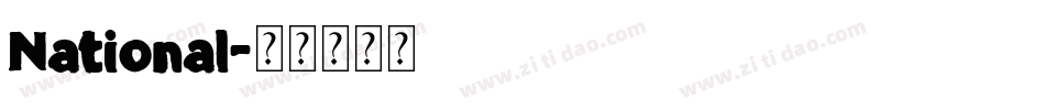 National字体转换