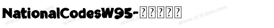 NationalCodesW95字体转换