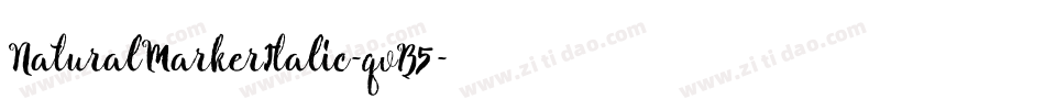 NaturalMarkerItalic-qvB5字体转换