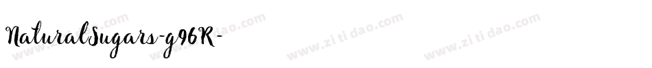NaturalSugars-g96R字体转换