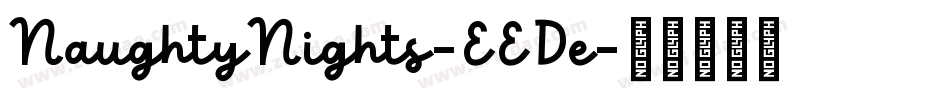 NaughtyNights-EEDe字体转换