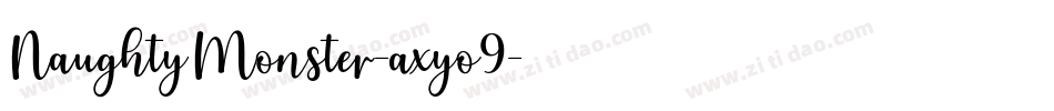 NaughtyMonster-axyo9字体转换 NaughtyMonster-axyo9字体转换