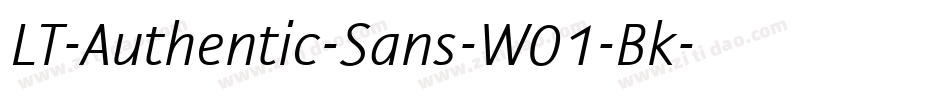 LT-Authentic-Sans-W01-Bk字体转换