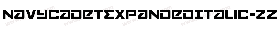 NavyCadetExpandedItalic-zZd0字体转换