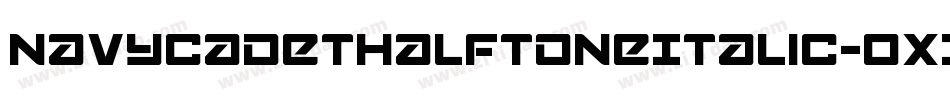 NavyCadetHalftoneItalic-OX34字体转换