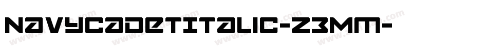 NavyCadetItalic-Z3Mm字体转换